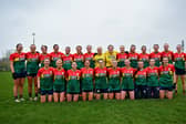 The Carlow team before the Lidl Ladies National Football League Division 4 semi-final match against Offaly at MacCann Park in Portarlington, Laois. Photo: Tyler Miller/Sportsfile