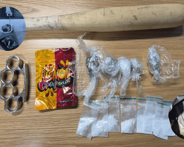 As well as this, the motorist was found to be under the influence of cocaine and cannabis