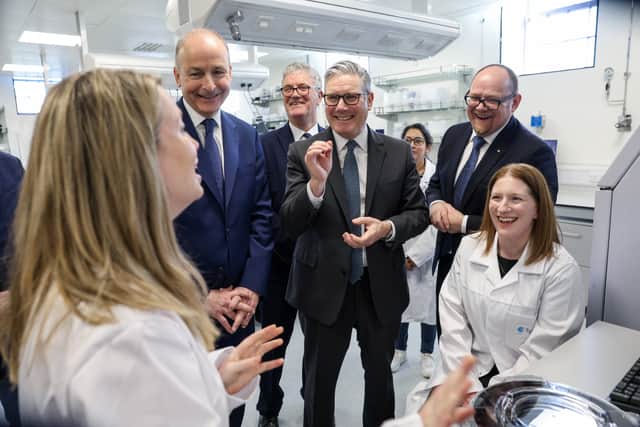 The £937 million in new investment from companies in Ireland is expected to create about 850 jobs across London, Doncaster, South Wales and Scotland, and covers gas networks, AI and cloud computing, and financial services.