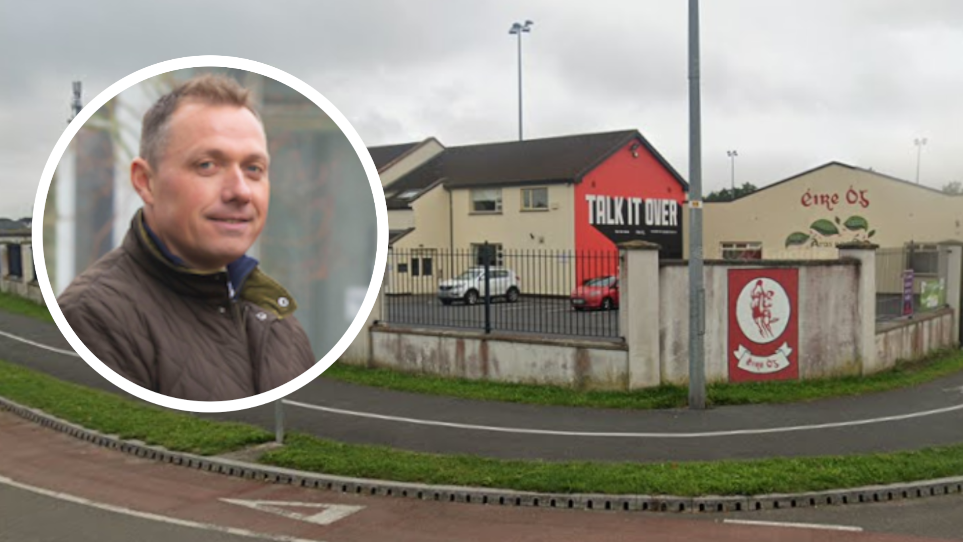 Éire Óg GAA Club and (inset) Senior Executive Officer Barry Knowles. Photo: Google Maps.