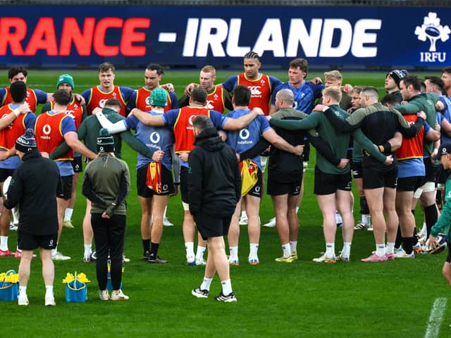 The Ireland squad practiced at the Stade de France on Wednesday | PICTURES: Sportsfile