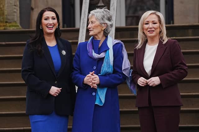 Engagements included meeting First Minister Michelle O’Neill and deputy First Minister Emma Little-Pengelly at Stormont Castle, giving speeches at Ulster University’s campus in Belfast, and the Guildhall in Derry, as well as visiting a number of community projects across both cities.