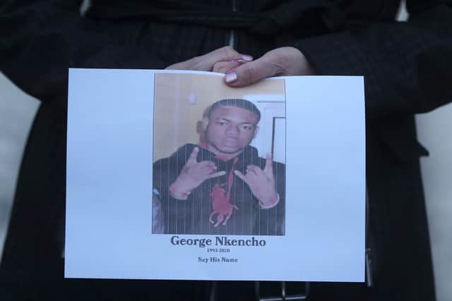 Station officer Declan Rice said he found Mr Nkencho with gunshot injuries to his chest, “some type of wound to his left arm” and metal wires from the taser were protruding from his clothes.