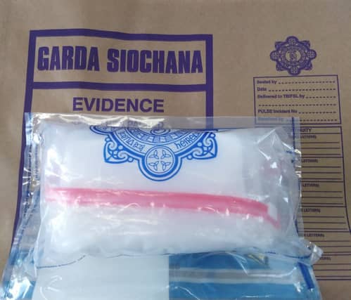 The suspected cocaine seized in Tipperary