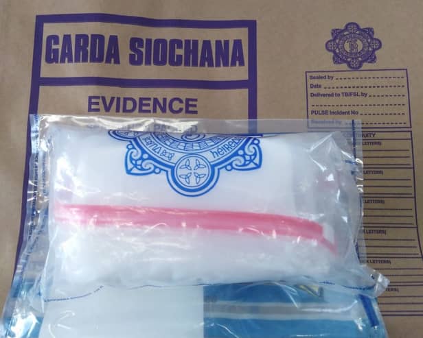The suspected cocaine seized in Tipperary