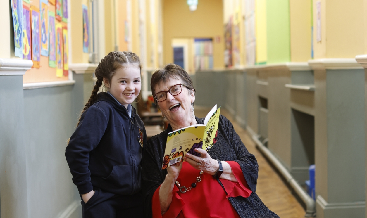 Beau Johnston (2nd Class) with Aine Ni Ghlinn