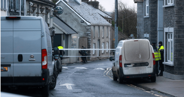 Gardai examining the scene of the incident in Rathkeale |PICTURE: Brendan Gleeson