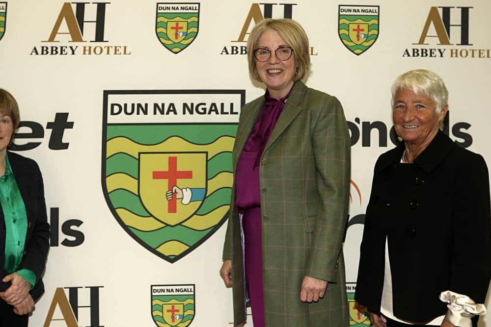 Mary Kelly, Mary Coughlan and Grace Boyle at last night's County Convention