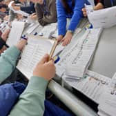 Votes being tallied at the count centre in Kilkenny
