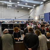 The count centre in Kilkenny / PICTURE: Harry Reid