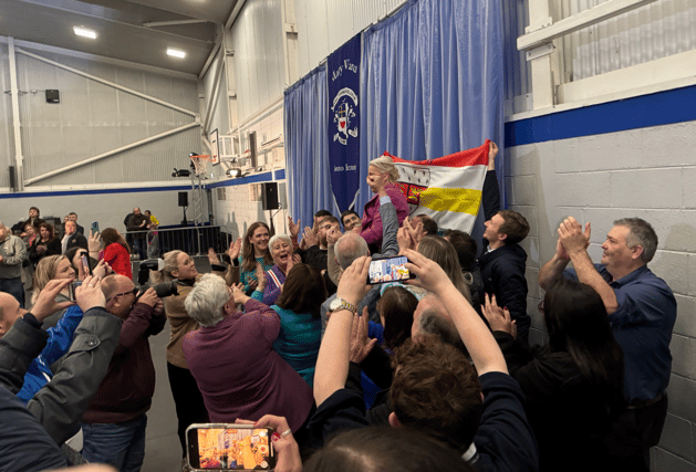 Jennifer Murnane O'Connor celebrating