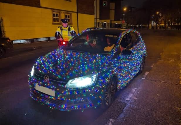 Gardai shared an image of the car on social media