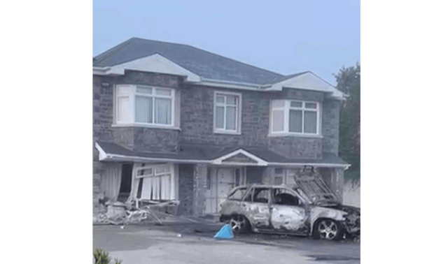 The scene of the ramming incident in Rathkeale