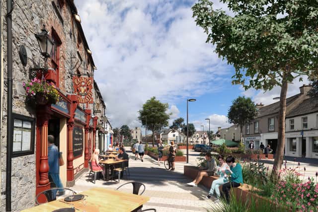 The space, framed by raised planters, street greening and new feature lighting, will have a range of uses for all ages, with a focus on teenagers and local groups.