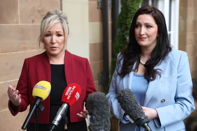 Northern Ireland’s First Minister Michelle O’Neill, deputy First Minister Emma Little-Pengelly and Ireland’s deputy premier Micheal Martin are also attending the conference.
