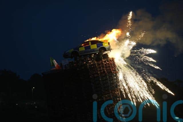 On Friday, PSNI Assistant Chief Constable Bobby Singleton said: “We have received a number of complaints relating to election posters, flags and other offensive material being placed on bonfires across Northern Ireland and are treating these as hate crimes and hate incidents.