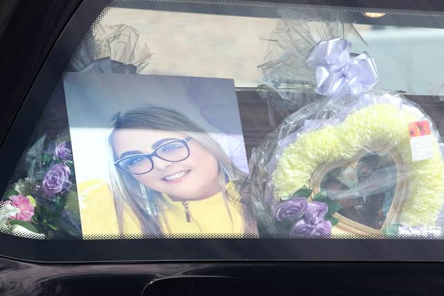 Nicole’s phone, 'Alexa', a vape, a can of Red Bull and a scratch card - Nicole “was always full of energy and would try her luck on anything” - along with fake eyelashes and nails for their “beauty queen”, and family photos of Nicole and her 10 siblings were handed to the priest as symbols of her life.