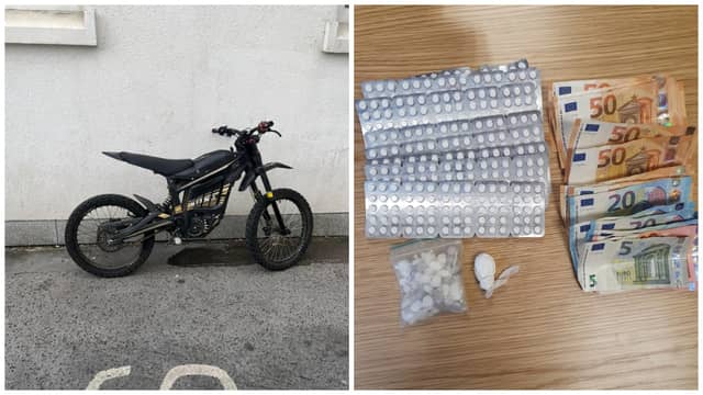 Drugs, cash and an e-bike seized from two suspected teenage dealers in Ballymun | PICTURES: Garda Síochana Dublin