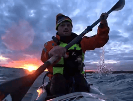 “When you’re in a kayak, all of a sudden these marine creatures do seem absolutely huge and imposing,” he said.