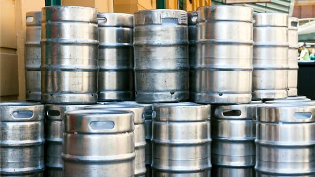file pic of beer kegs