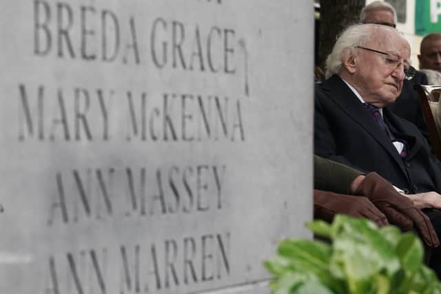 A commemorative event also took place in Talbot Street in Dublin earlier on Friday, where an official memorial honours the 35 people killed in the bombings, including two unborn babies.