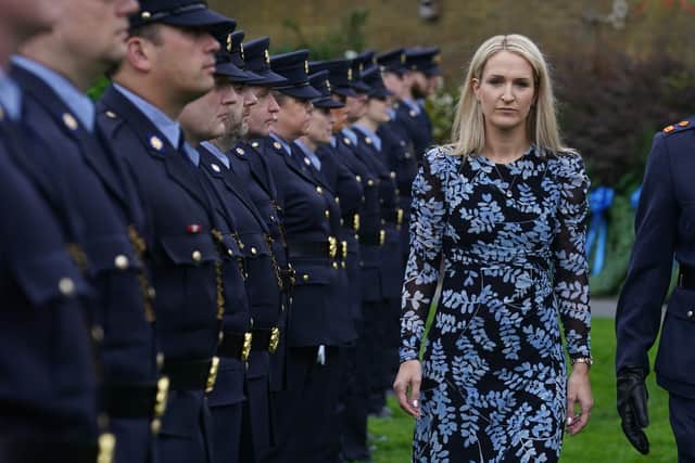 During the event, Ms McEntee said recent years had seen new challenges emerge with a “tiny criminal minority” targeting the most vulnerable.
