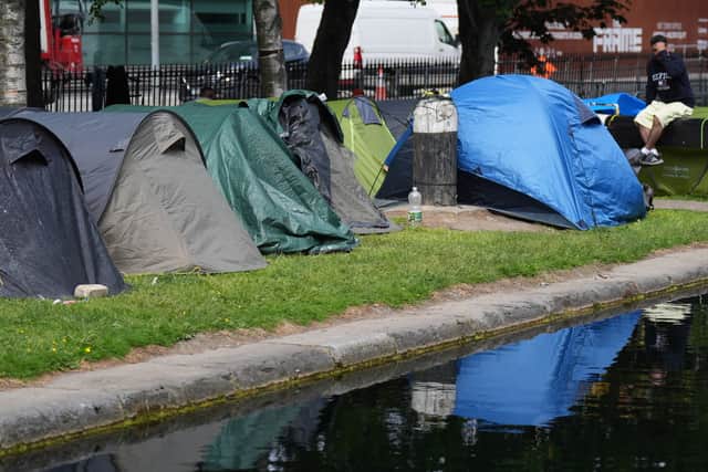 This is the fourth time asylum seekers sleeping in tents have been moved from parts of Dublin city in recent months – twice at Mount Street and twice at the Grand Canal.