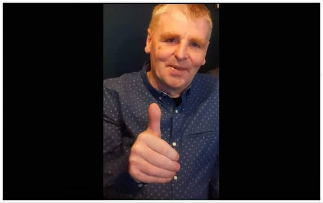 PJ is described as being approximately 5 foot 6 inches in height with a medium build, red/grey hair and blue eyes