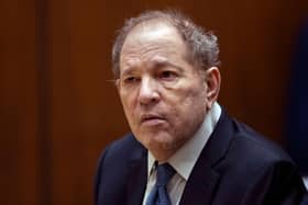 Former film producer Harvey Weinstein appears in court in Los Angeles (Etienne Laurent/Pool Photo via AP)