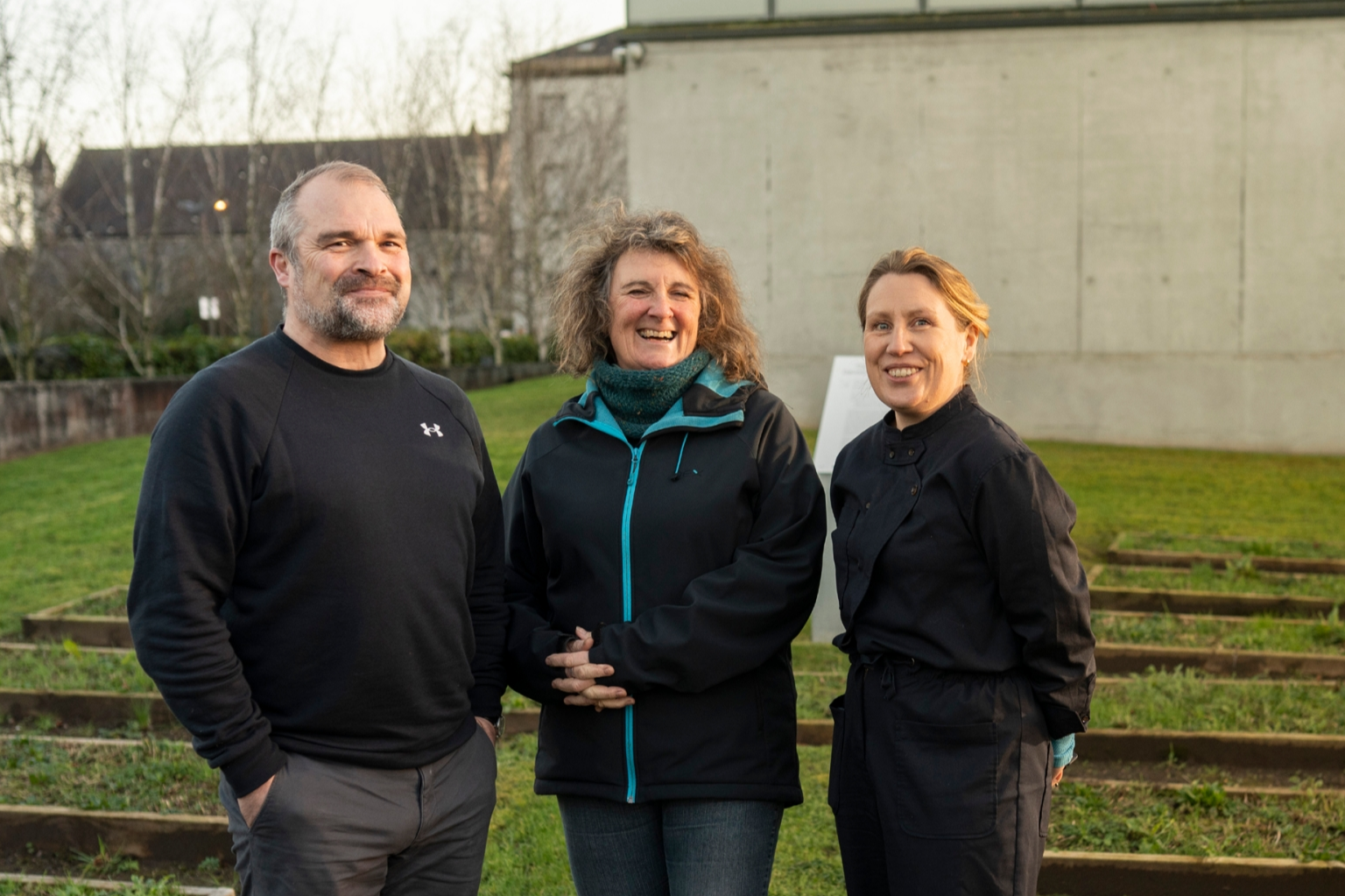 Carlow Derek Blanche, Visual Carlow, Dee Sewell Horticulturalist, educator and member of the Carlow CCEN, and Emma Lucy O'Brien, Director VISUAL Carlow, Photo: The Quickening