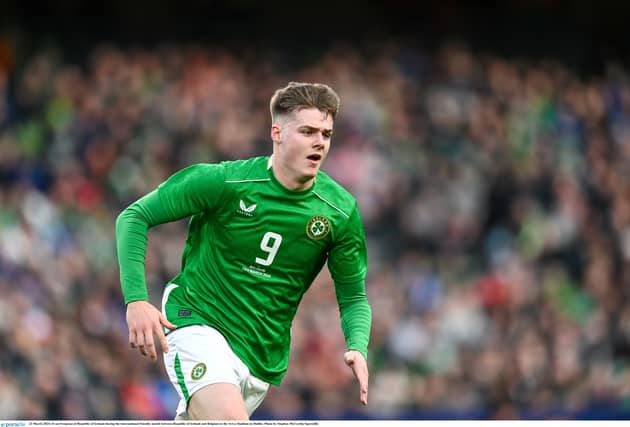 Ireland striker Evan Ferguson PIC: Sportsfile