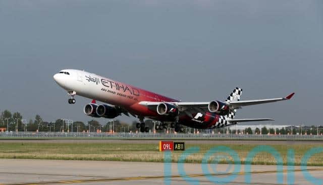The Etihad Airways flight touched down in the Irish capital at 6.30am on Saturday.
