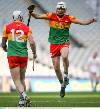 Carlow Hurlers victorious over Down, Picture courtesy of Sportsfile