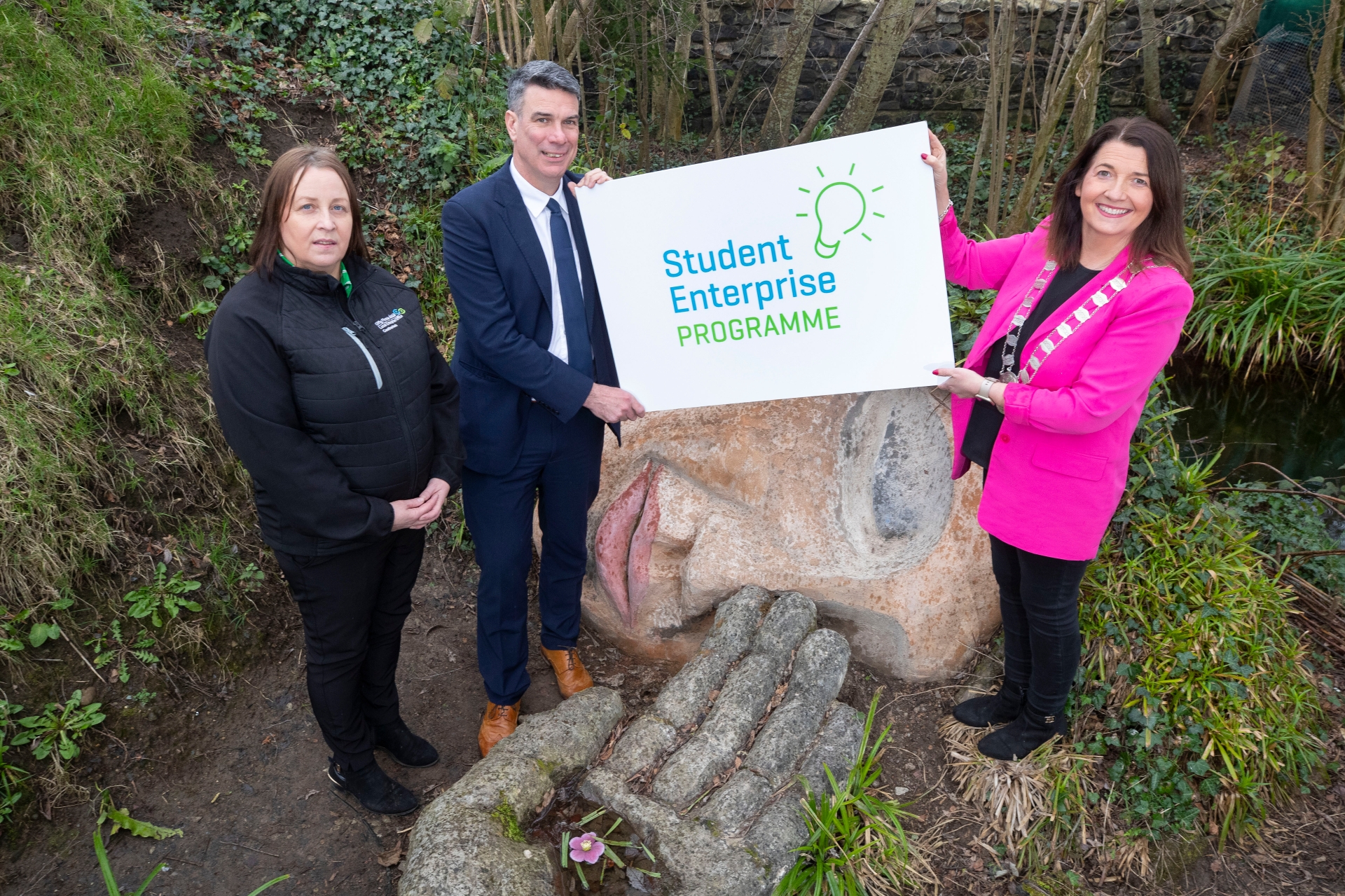 Sarah Byrne , Coilín O'Reilly , Cllr. Andrea Dalton, Cathaoirleach