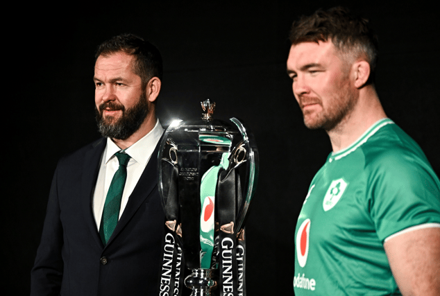 Irish rugby head coach Andy Farrell and captain Peter O'Mahony | PICTURE: Sportsfile