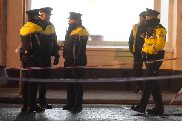 The cordon and traffic diversions remain in place on Friday.