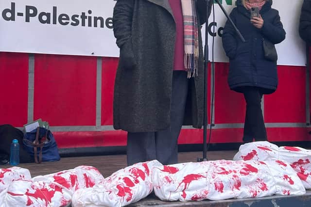 She added: “The Palestinian people should be able to exist in a world without violence and oppression, to live in the ordinary, to live in freedom.”