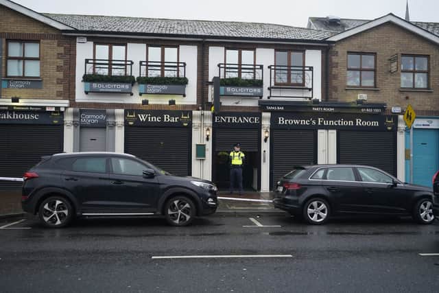 Gardai said he remained in a serious condition in hospital on Tuesday.