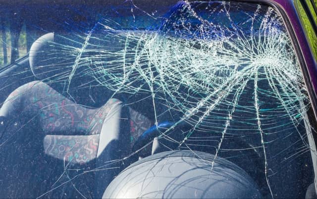 Car window smashed in the early hours of morning while parked at Potato Market