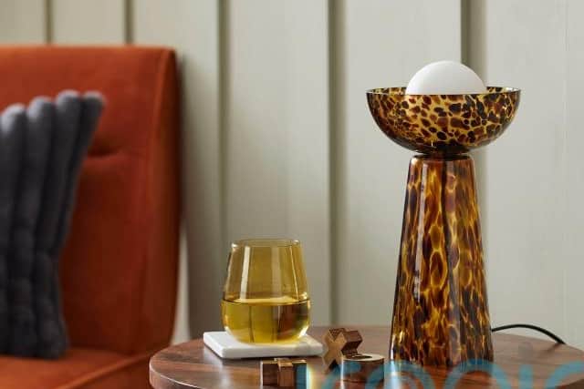 4. Tortoise Shell Glass Table Lamp, £30, (€34) Habitat.