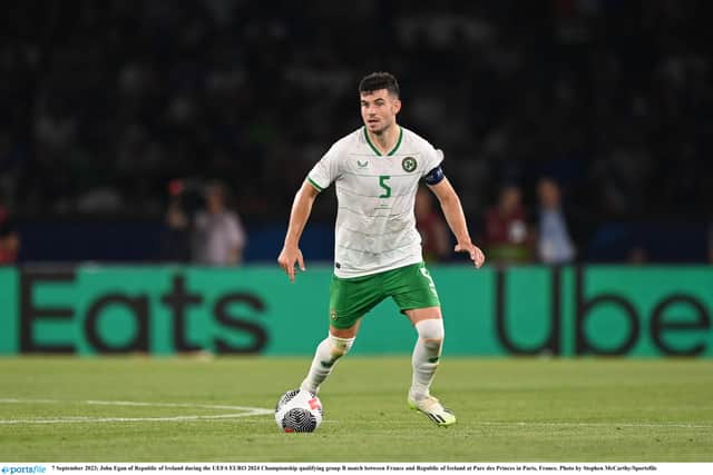 The Boys in Green, who sit second from bottom on their qualifying table following four losses and one win, will be without Sheffield United defender John Egan for this international window.
