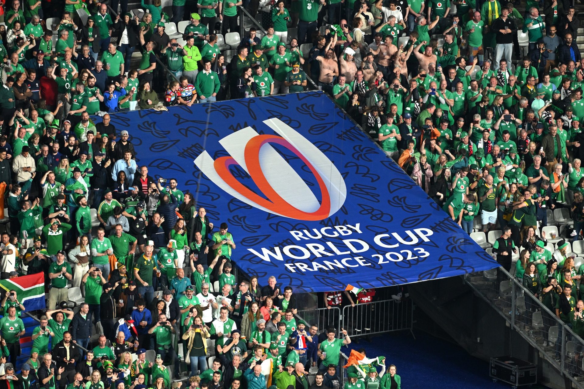Irish fans celebrating the victory |. PICTURE: Getty Images