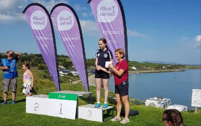 Carlow's Amy O'Rourke finished in third place at the Pulse National Youth Triathlon Championships