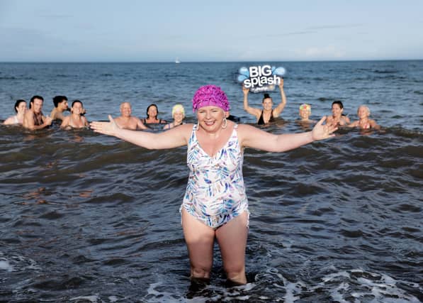 Ambassador June Curtin, founder of Snámhaí Sásta at the launch of The Big Splash for Aware