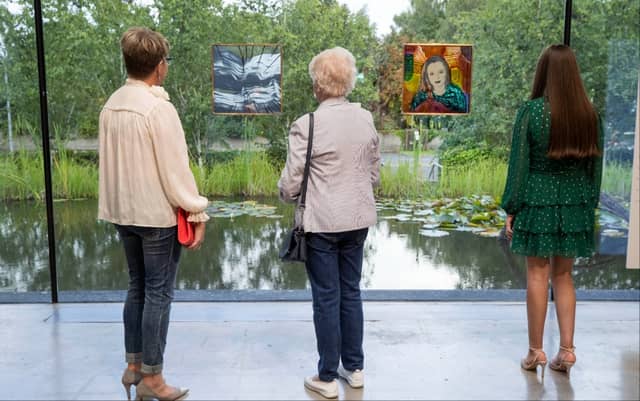 Ciara O'Keeffe, Maura O’Keeffe - Roisin Kenny Langan pieces on the glass
