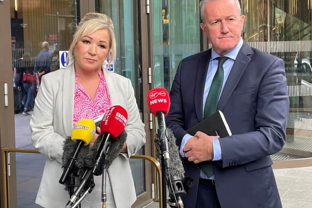 “But I think we need to let the policing board do its work tomorrow.”