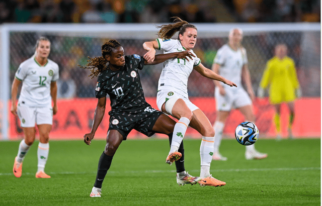Christy Ucheibe of Nigeria in action against Heather Payne | PICTURE: Sportsfile