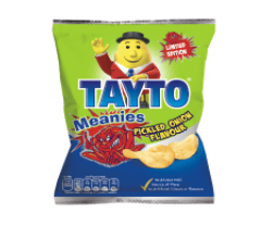 The new flavour combines the original Irish crisp texture with the unique taste of Meanies pickled onion. 