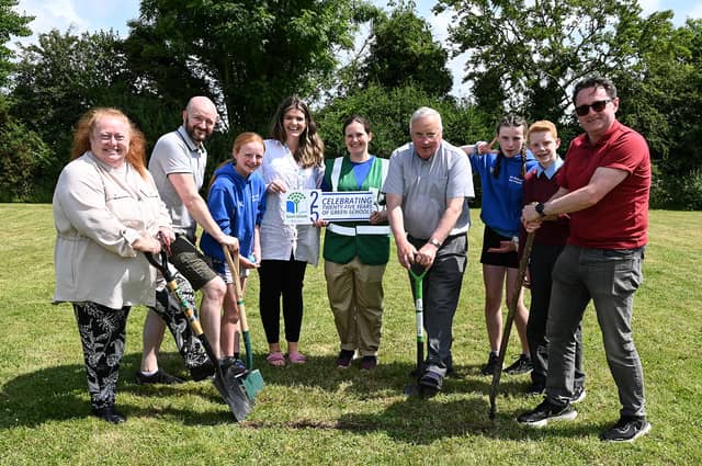 The time capsule began its journey in early April and travelled across the country before being delivered to Scoil Molaise to be put in the ground for the next 25 years | PICTURES: Vicky Comerford