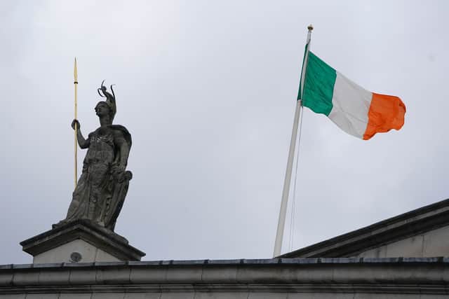 “During the worst days of the Troubles, some in this country become uncomfortable with the tricolour because of the way it was being used by a small, violent and undemocratic minority who claimed it as their banner.